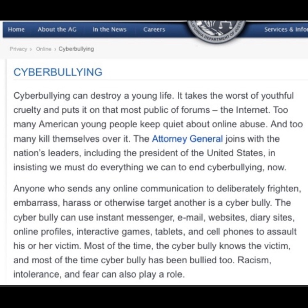 Please don’t be a bully!  It’s not ok!